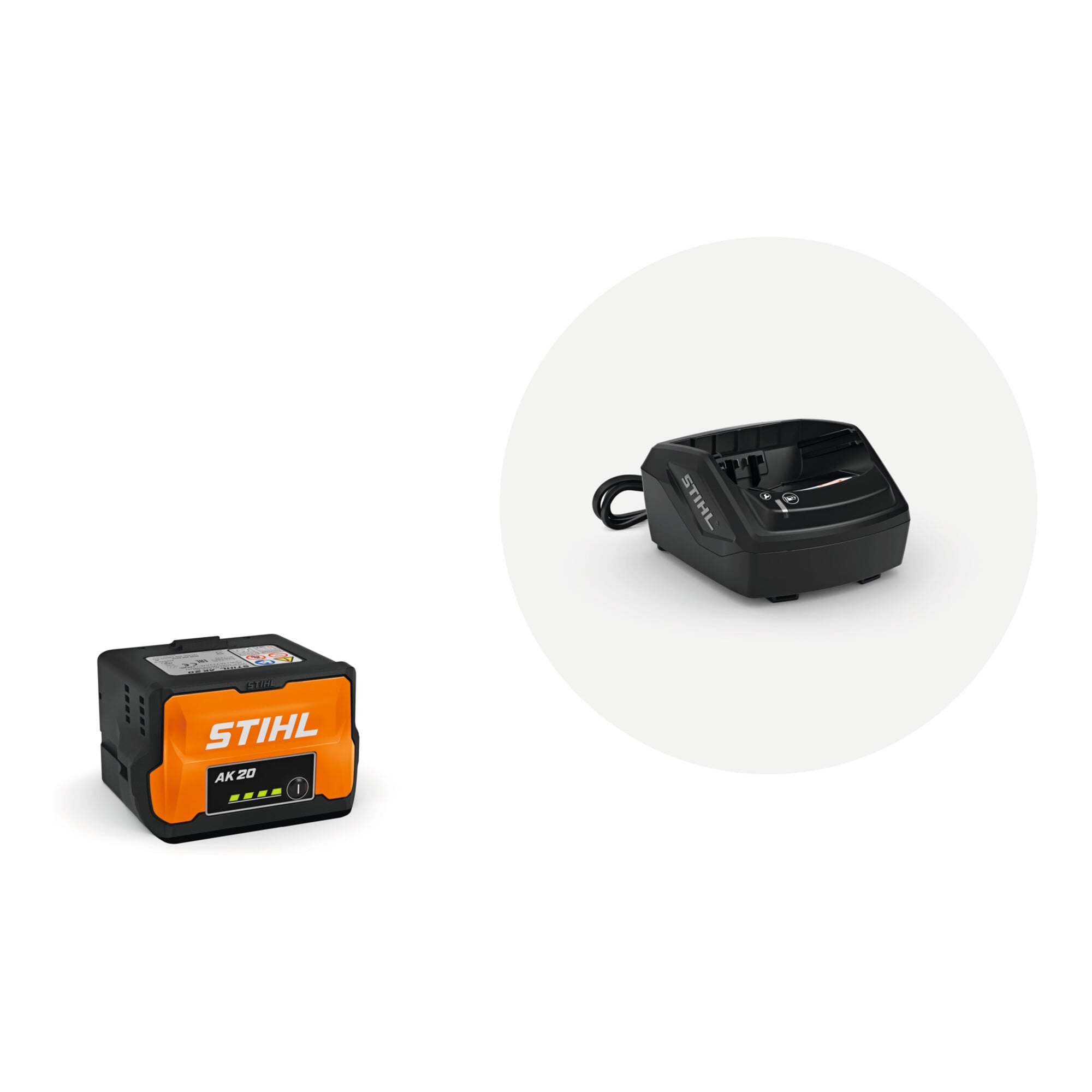 Stihl Starter Set mit Akku AK 20 und Ladegerät AL 101