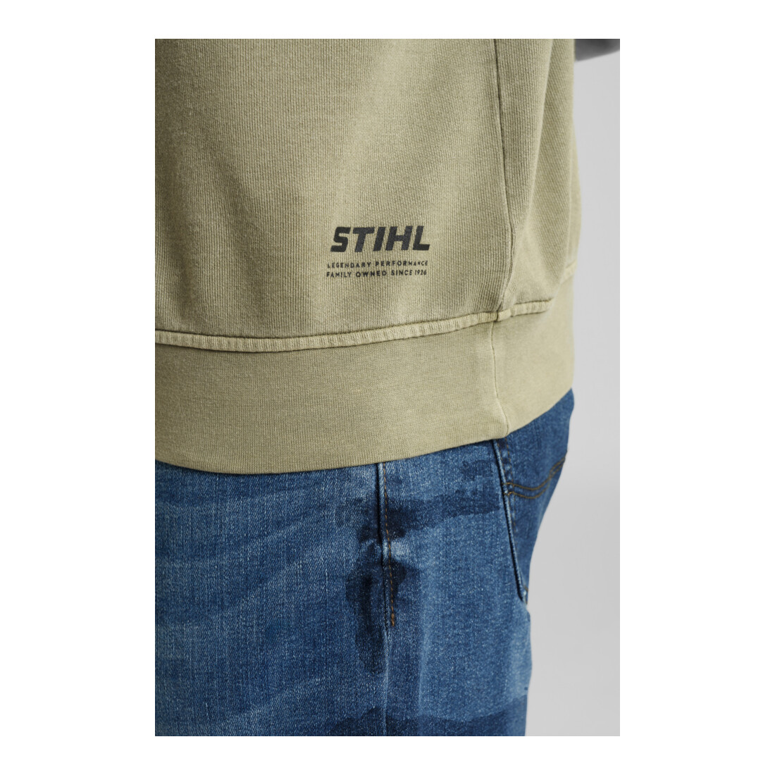 STIHL Sweatshirt Taille M Teint en pièce Vert
