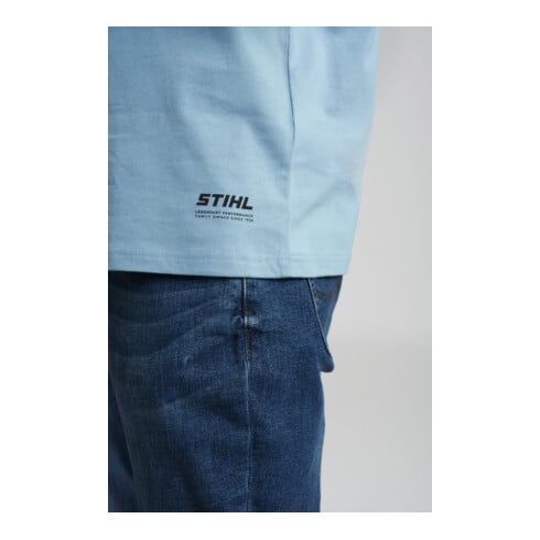 STIHL T-Shirt Gr. L SUSTAINABLE BASIC Blau