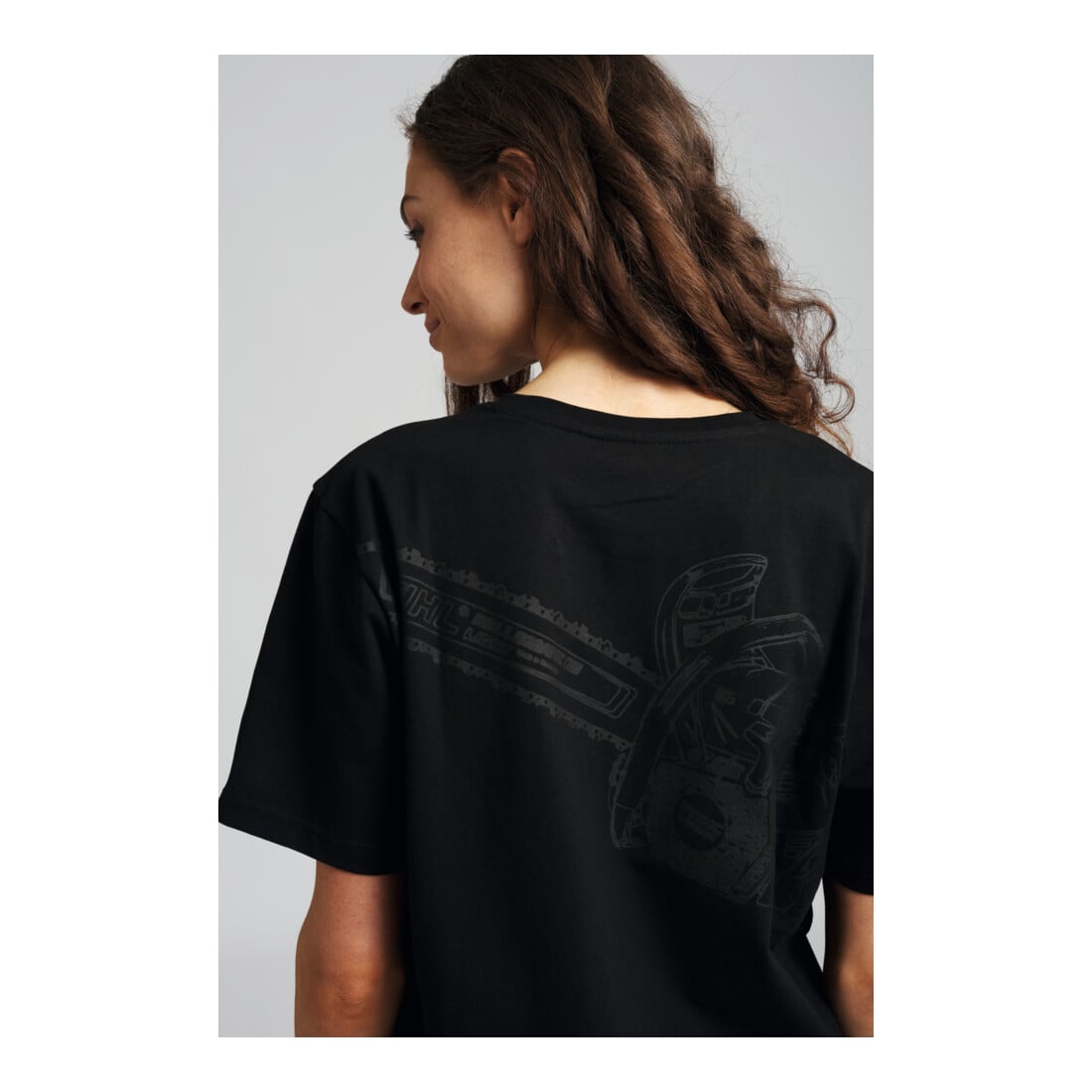 STIHL T-Shirt Gr. XS MS 500i BACK Schwarz