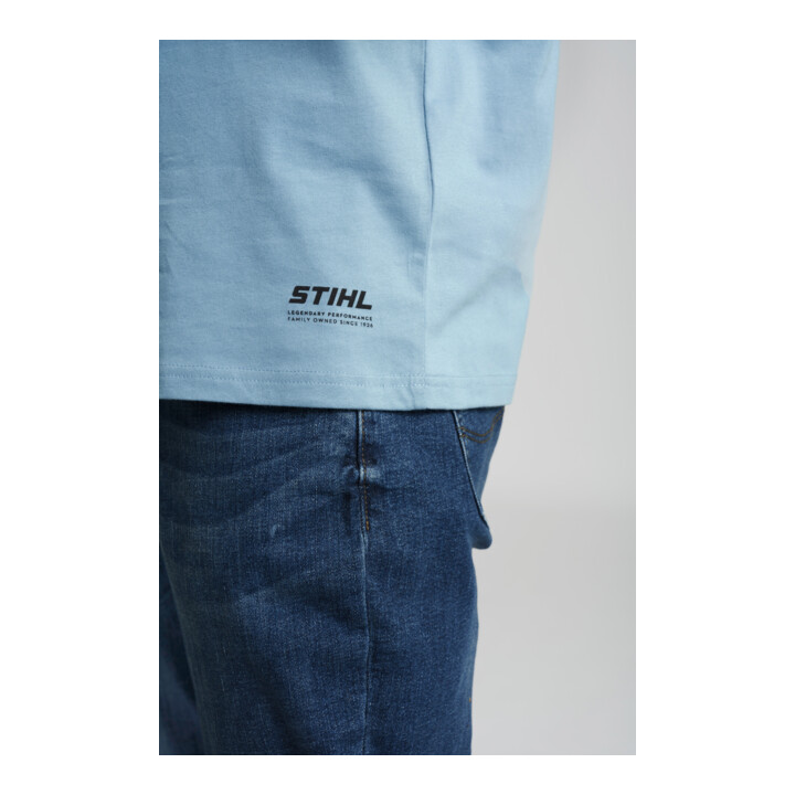 STIHL T-shirt M duurzaam basic blauw