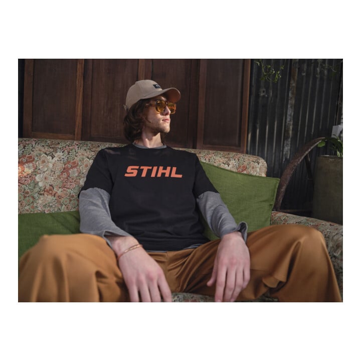 STIHL T-shirt XL MS 500i BACK noir