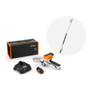 Stihl Taille-haies sans fil GTA 26 Set avec batterie AS 2, chargeur AL 1 et rallonge pour GTA 26
