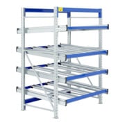 Stockage dynamique cartons Flex p 1300 montants galvanisés Bito lisseseme