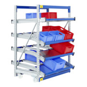 Stockage dynamique cartons Flex p 1300 montants galvanisés Bito lisseseme