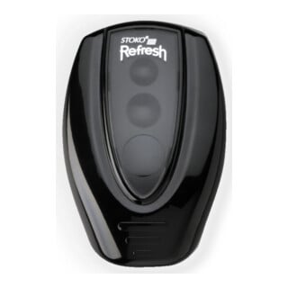 Stoko Distributeur mural plastique noir pour nettoyant WC 500 ml
