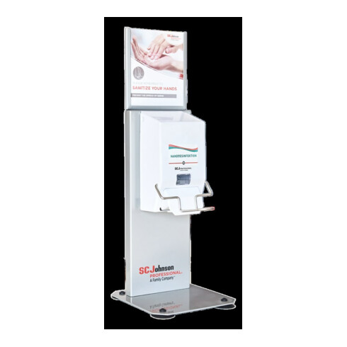 Stoko Station distributeur de comptoir argent, pour cartouche 1 l manuel ou TouchFREE
