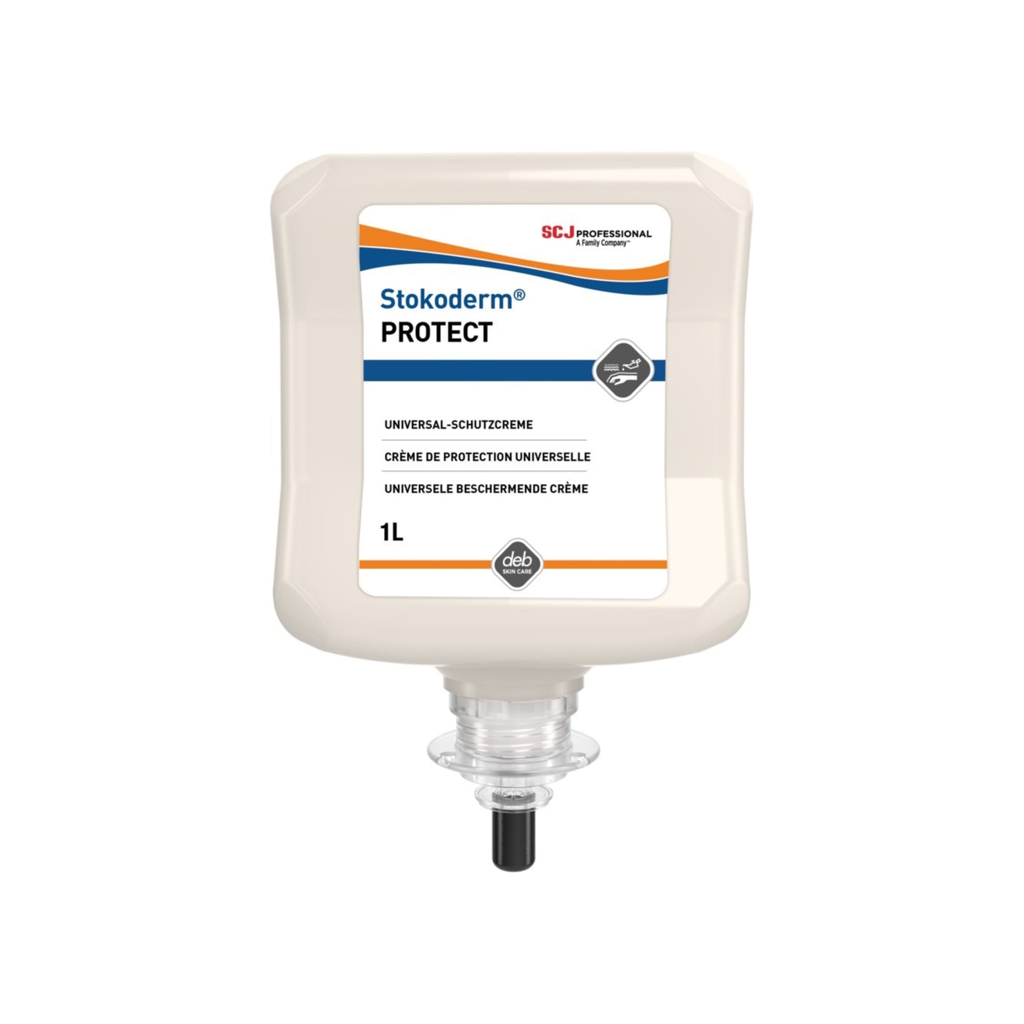 Stokoderm Hautschutzcreme Protect PURE 1L Kart. VE ; SC Johnson Professional