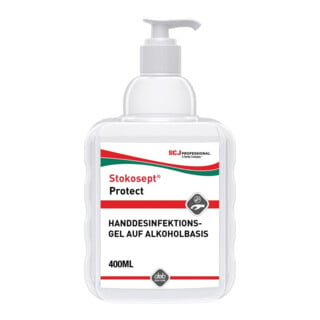 STOKOSEPT Protect Gel désinfectant mains 400 ml flacon pompe base alcool