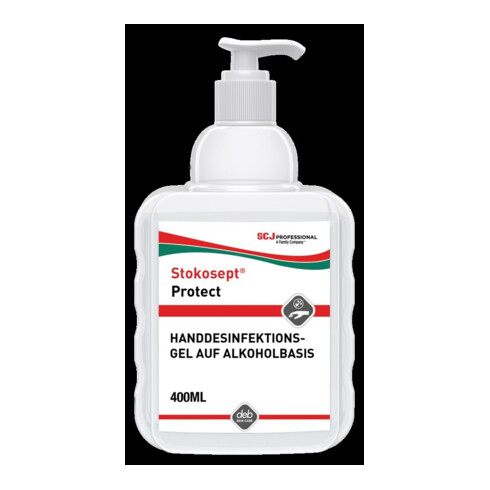 STOKOSEPT Protect Gel désinfectant mains 400 ml flacon pompe base alcool