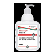STOKOSEPT Protect Gel désinfectant mains 400 ml flacon pompe base alcool