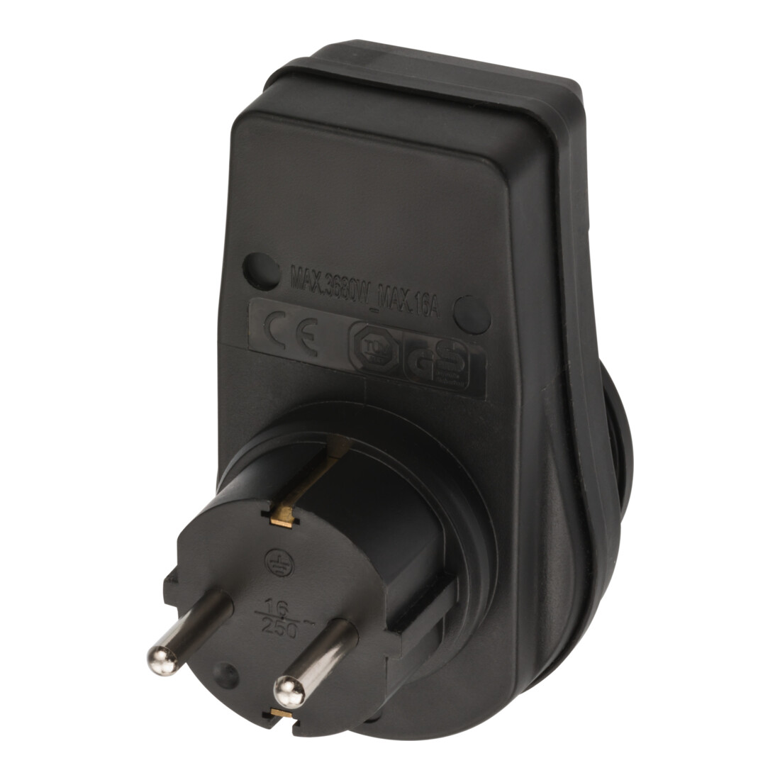 Stopcontactadapter EDS 10 IP44 met aan/uit schakelaar voor buitengebruik in polyzak