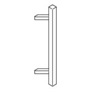Stoßgriff 100XA.3030G7 Maß A=300mm Square 30x450mm re. VA matt-1