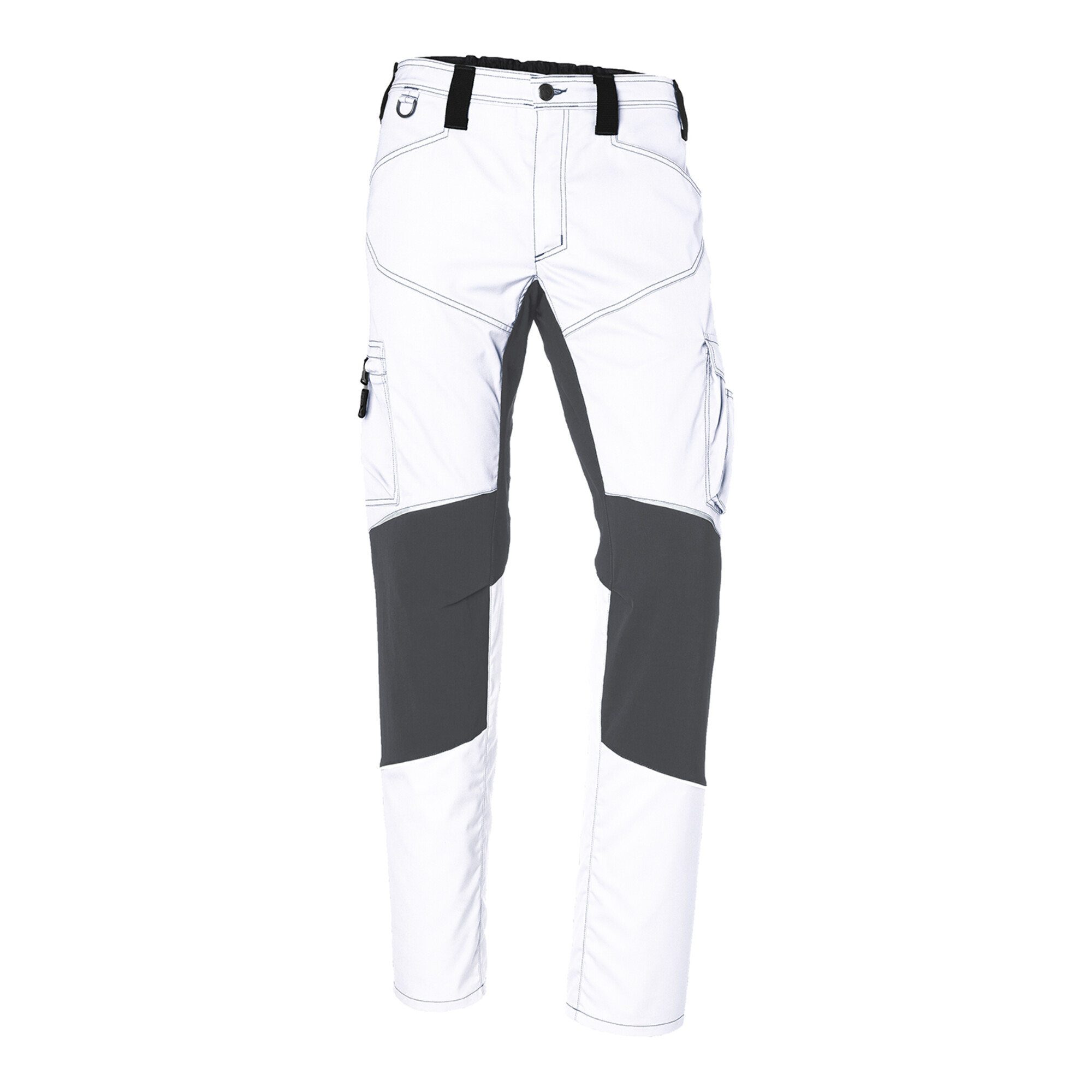 Stretchhose ACTIVIQ weiß/anthrazit Form 2850 Größe 56 ; Kübler Workwear