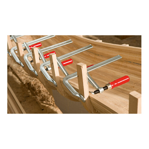 Bessey Morsetto a vite interamente in acciaio GZ con impugnatura in legno collaudata