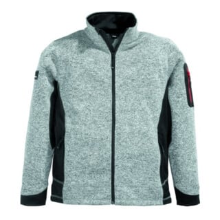 Strick-Fleecejacke CHRISTOPH Gr.M grau/schwarz FHB