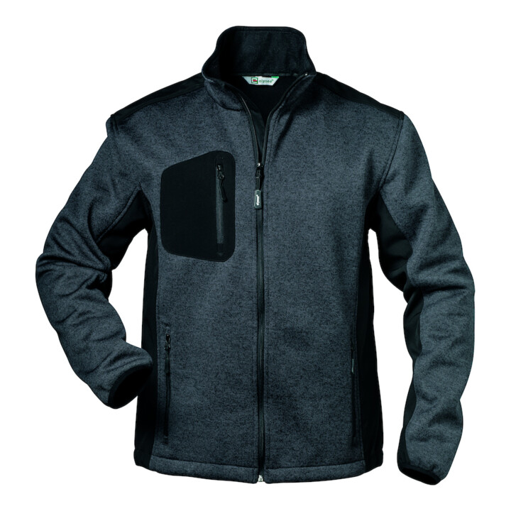 Strick-Fleecejacke Innsbruck Gr.XXL dunkelgrau/schwarz ELYSEE
