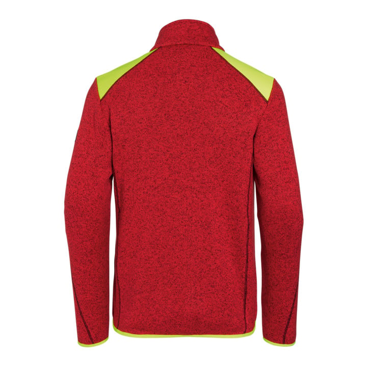 Strickjacke FOREST LIGHT rot/warngelb Form 1550 Größe 4XL