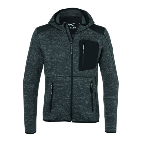 Kübler Strickjacke Light anthrazit/schwarz Form 1441
