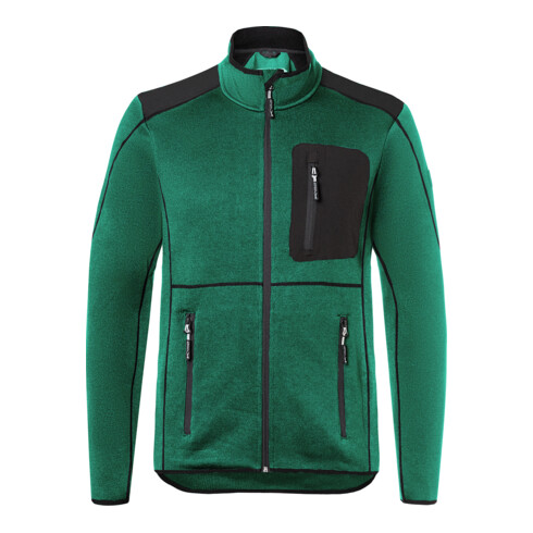 Kübler Strickjacke moosgrün/schwarz Form 1443