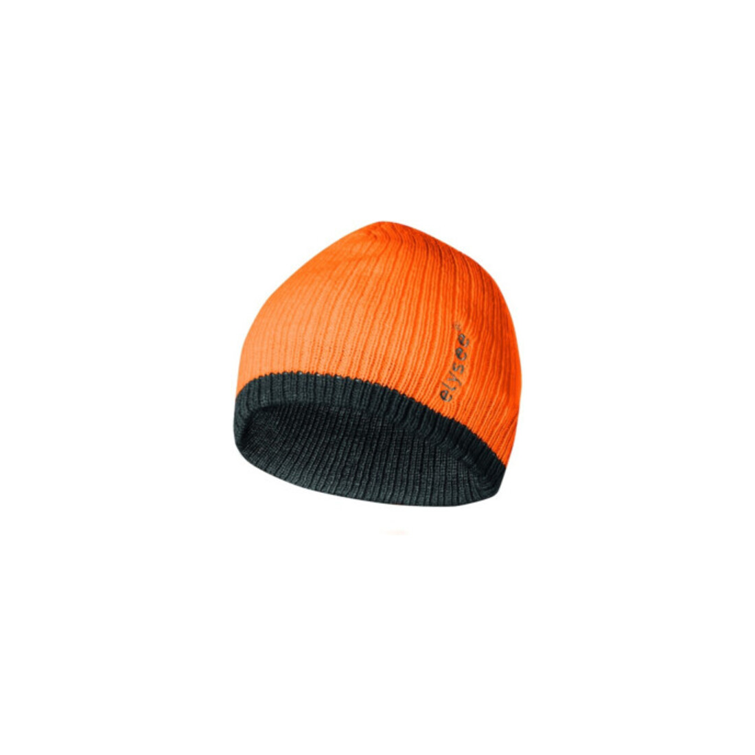 Strickmütze Georg universal orange/grau 100 %PC Feldtmann