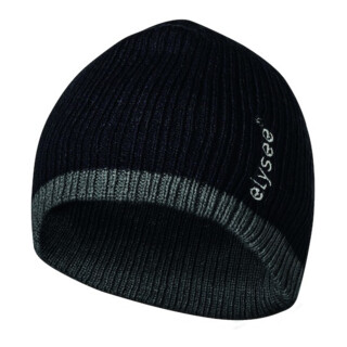 Strickmütze Ole universal schwarz/grau 100%PC/Wattierung:100%PES Feldtmann