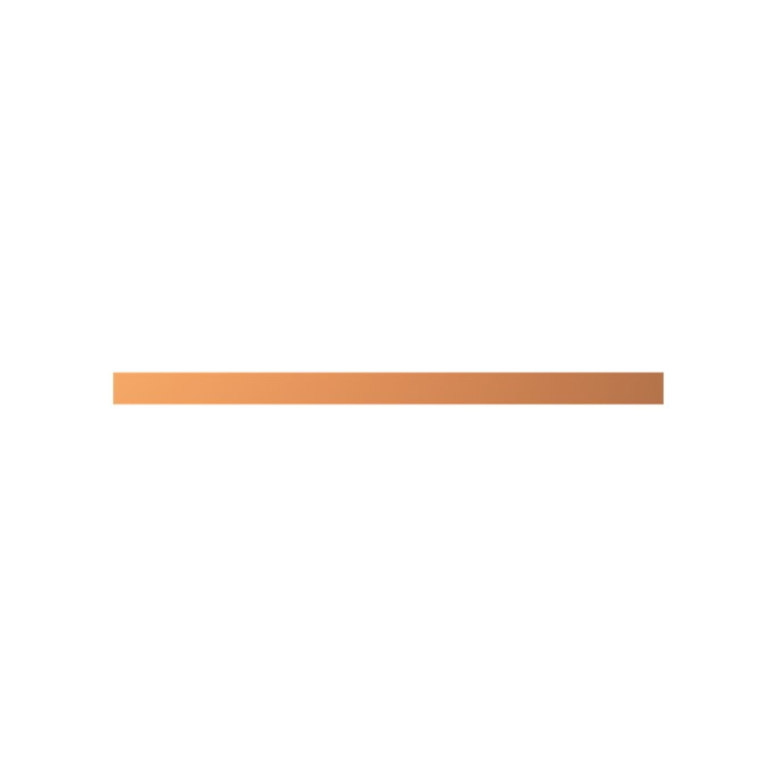 Striebel&John Barrette en cuivre 12x5 mm L:204 mm ZX2046