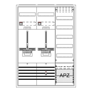 STRIEBEL & JOHN Komplettschrank AP3Pkt.A372Z1V5A2