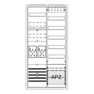 STRIEBEL & JOHN Komplettschrank APBKE-I A27 2Z1V5A2 BA27CM