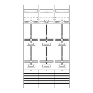 STRIEBEL & JOHN Zählerfeld DF39B6 9RE 6Z vorverdrahtet