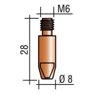 Stromdüse M 6 E-Cu TRAFIMET
