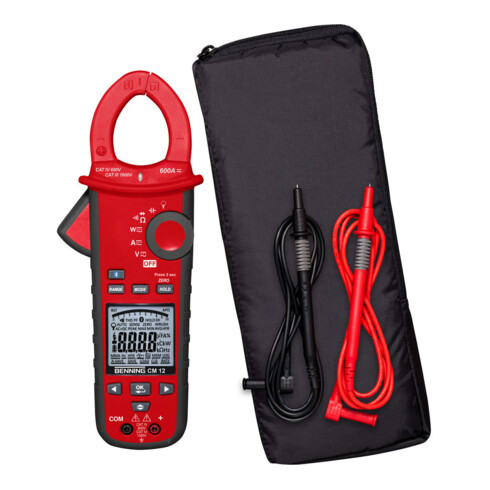 Stromzangenmultimeter CM 12 10 mA-600 A AC/DC CAT IV 600 V BENNING