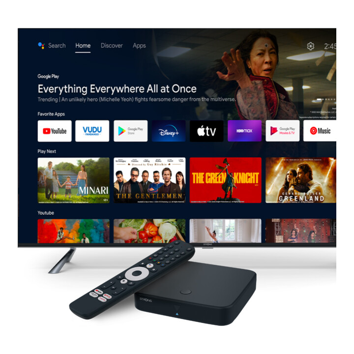 STRONG Streaming Box SRT420 4K AndroidTV DVB-T2HD