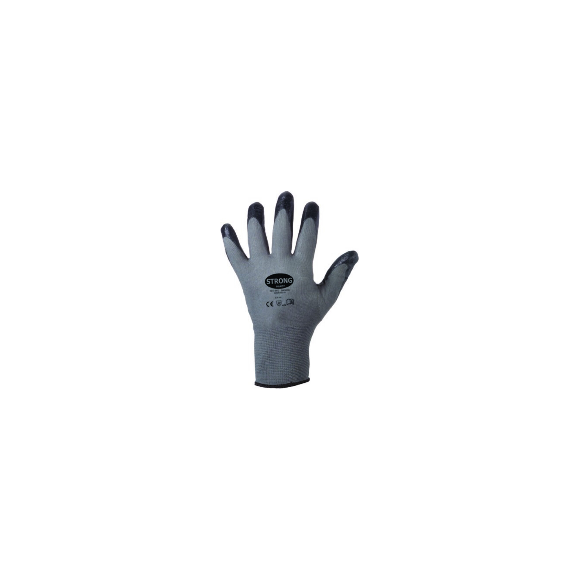 stronghand Feinstrickhandschuh Datong, Nitril, Gr.9, grau