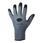 stronghand Gant en tricot fin Datong, nitrile, taille 9, gris