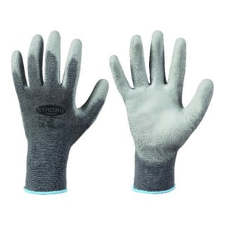 stronghand Gants de travail Shenzhen, nylon, taille 10, gris