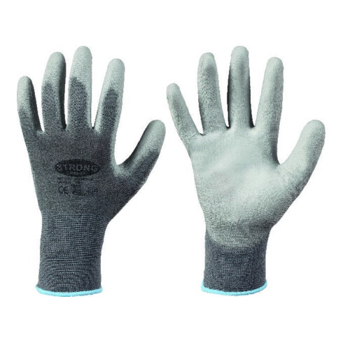 stronghand Gants de travail Shenzhen, nylon, taille 7, gris
