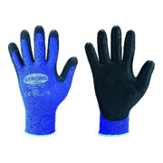 stronghand Gants en tricot fin Lintao PU, bleu, taille 9