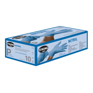 stronghand Gants jetables Kowloon, nitrile, non poudrés, T.10 (boîte de 100)