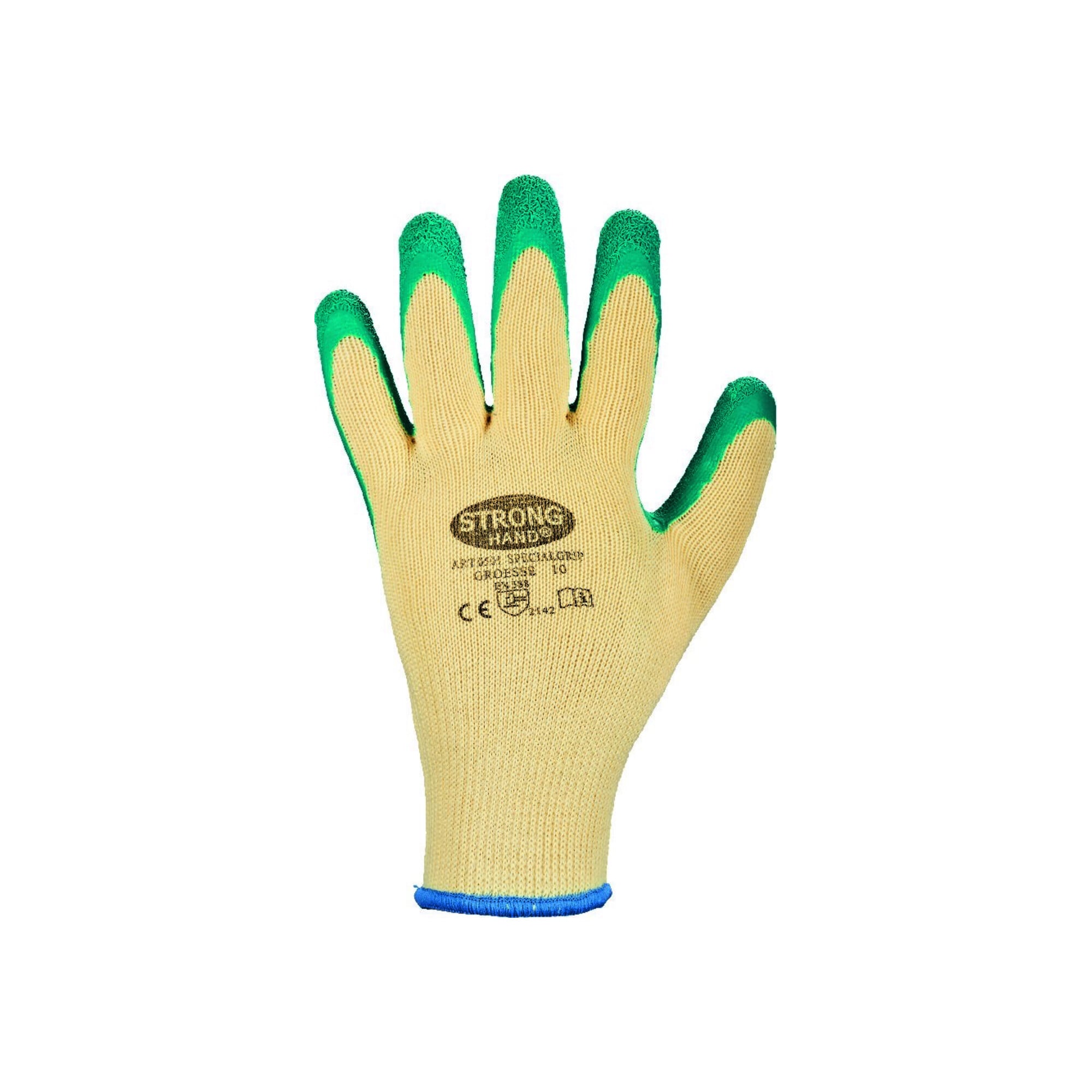 stronghand Handschuh SpecialGrip, Kautschuk, Gr.8, grün