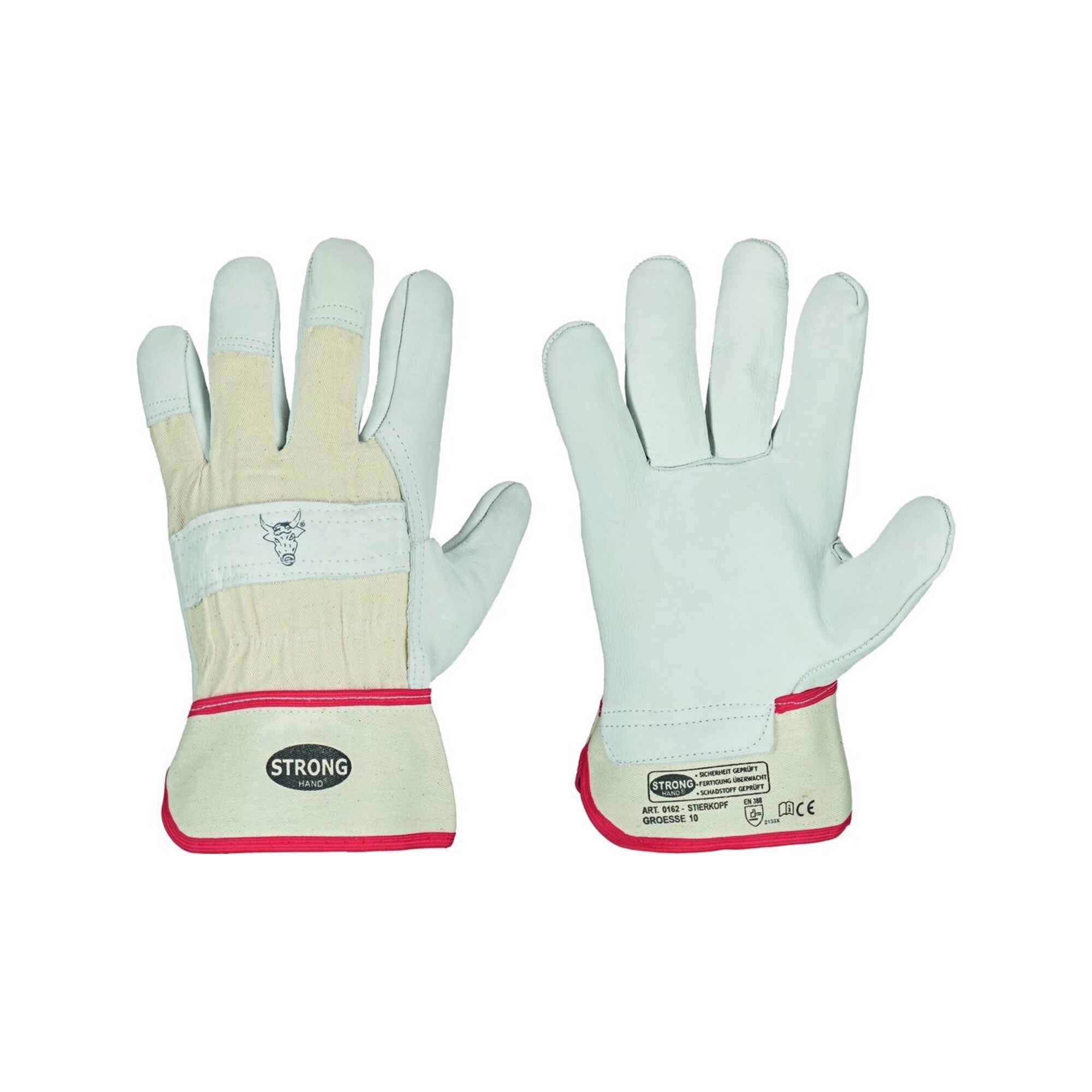 stronghand Handschuh STIERkopfClassic, Rindvollleder, Gr.11