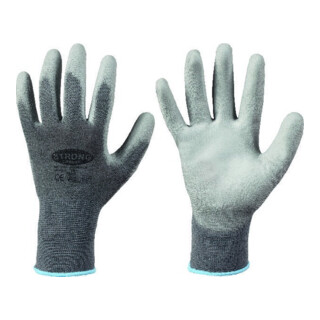 stronghand Strickhandsch.Shenzhen, Nylon, Gr. 9, grau