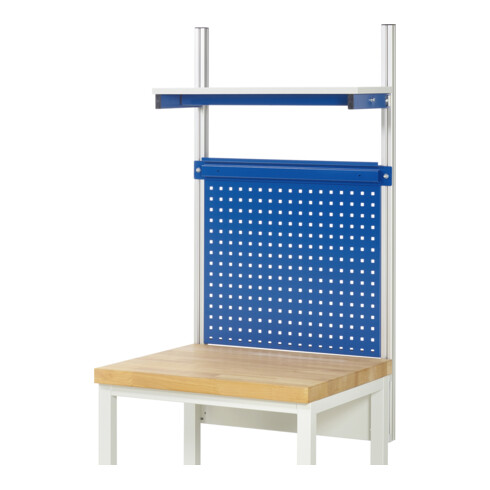 Rau System-Aufbau - Kit 01 P350xH1130mm, piétement gris clair, équipement bleu gentiane