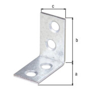 Stuhlwinkel L.25x25mm B.14mm S.1,75mm STA sdmverz.Loch-D.4,5mm GAH-3