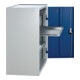 STUMPF Armoire à outils / d'appoint H1000×I1000×P500mm 1 tiroir 2 portes gris/bleu