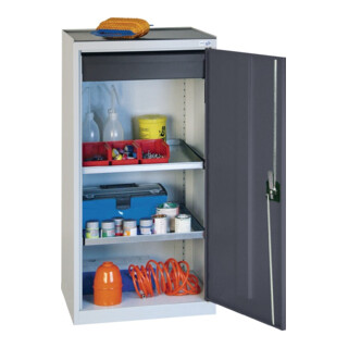 STUMPF Armoire à outils/d'appoint H1000×I500×P500 mm 1 tiroir, 2 portes gris/bleu