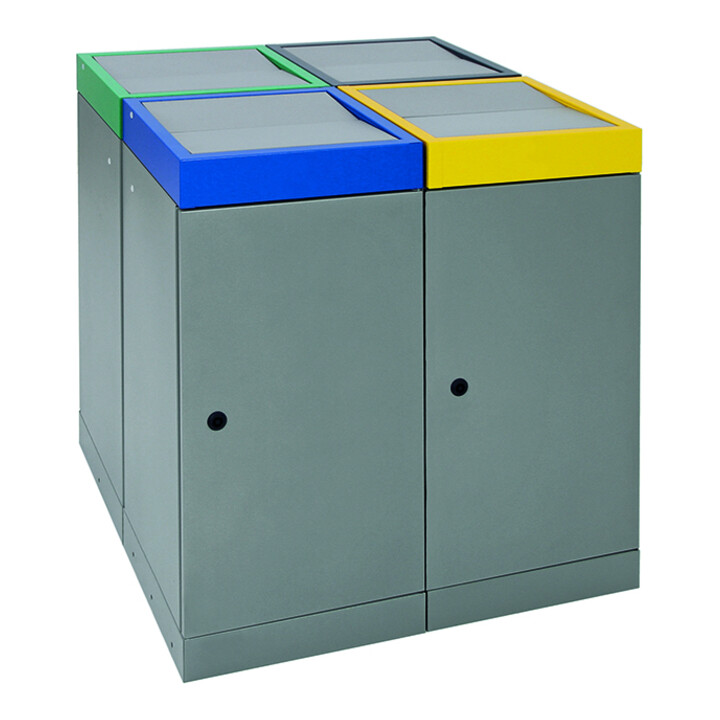 Stumpf Armoire à outils en métal Hauteur 100 cm 1 tiroir 2 étagères gris clair