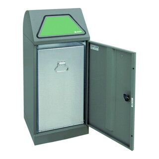 Stumpf Armoire à outils métal H 180 cm 2 compartiments 8 étagères gris clair bleu gentiane