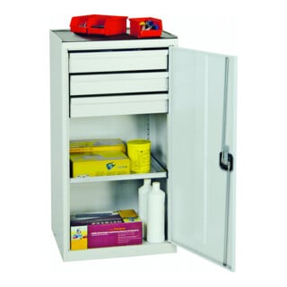 Stumpf Armoire à outils métal Hauteur 100 cm gris clair bleu gentiane