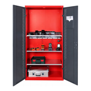 Stumpf Armoire de rangement et de chargement en métal pour appareils électriques avec support pour multiprises
